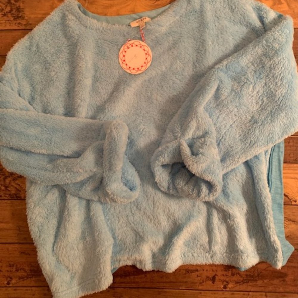 Light Blue Fuzzy (SO SOFT!) Sweatshirt